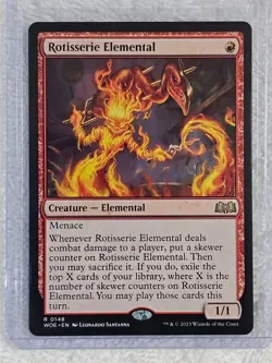 MTG Rotisserie Elemental - Wilds of Eldraine (WOE) #148 Magic Card Rare NM - Image 5