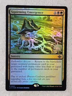 MTG Squirming Emergence FOIL #241 The Lost Caverns of Ixalan Magic Card Rare NM - Image 1