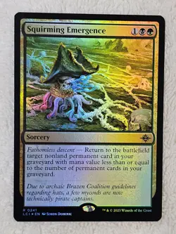 MTG Squirming Emergence FOIL #241 The Lost Caverns of Ixalan Magic Card Rare NM - Image 2