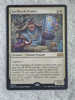 MTG Spellbook Vendor - Wilds of Eldraine (WOE) #31 Magic Card Rare NM - Image 1