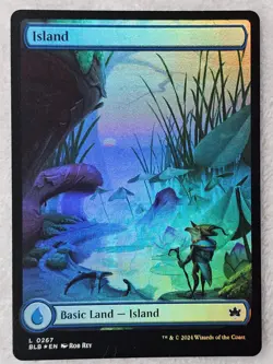 MTG Island (0267) FOIL - Bloomburrow (BLB) Magic Gathering Card LAND NM - Image 1