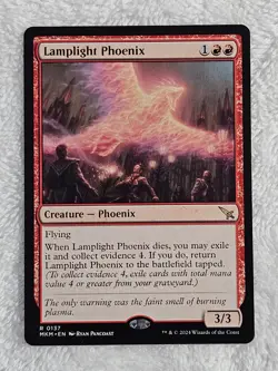MTG Lamplight Phoenix #137 Murders at Karlov Manor Magic Card Rare NM - Image 1