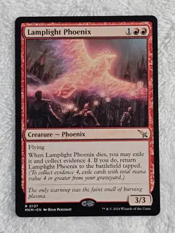 MTG Lamplight Phoenix #137 Murders at Karlov Manor Magic Card Rare NM - Image 2