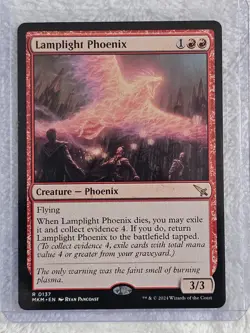 MTG Lamplight Phoenix #137 Murders at Karlov Manor Magic Card Rare NM - Image 5