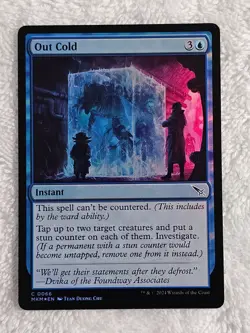MTG Out Cold FOIL #66 Murders at Karlov Manor Magic Gathering Card NM - Image 1