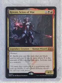 MTG Rowan, Scion of War - Wilds of Eldraine (WOE) #211 Magic Card Mythic NM - Image 5