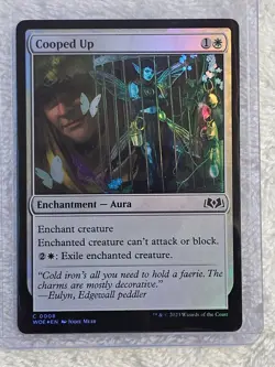 MTG Cooped Up FOIL - Wilds of Eldraine (WOE) #8 Magic Gathering Card NM - Image 5