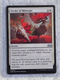 MTG Stroke of Midnight - Wilds of Eldraine (WOE) #33 Magic Card U NM - Image 4