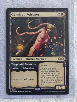 MTG Gumdrop Poisoner (Showcase) - Wilds of Eldraine (WOE) #280 Card Rare NM - Image 4