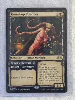 MTG Gumdrop Poisoner (Showcase) - Wilds of Eldraine (WOE) #280 Card Rare NM - Image 5
