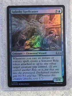 MTG Splashy Spellcaster FOIL - Wilds of Eldraine (WOE) #70 Magic Card U NM - Image 4
