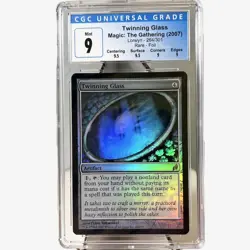 TWINNING GLASS Rare Foil Lorwyn 264/301 2007 CGC Graded 9 Mint MTG - Image 1