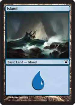 Island (254) -Foil Medium Play MTG Innistrad - Image 1