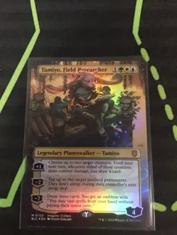 MTG Magic The Gathering Tamiyo, Field Researcher Foil BLC Mythic Borderless - Image 1