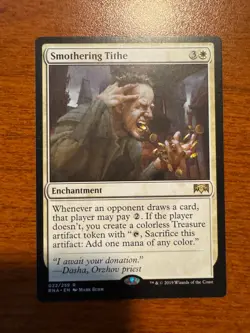 MTG Magic the Gathering Smothering Tithe (22/296) Ravnica Allegiance - Image 1