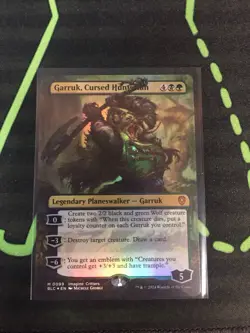 MTG Magic The Gathering Garruk, Cursed Huntsman Foil Borderless Commander - Image 1
