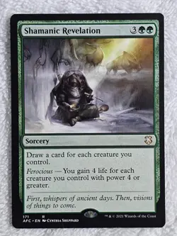 MTG Shamanic Revelation #171 Adventures in the Forgotten Realms Rare NM - Image 1