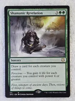 MTG Shamanic Revelation #171 Adventures in the Forgotten Realms Rare NM - Image 2