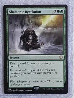 MTG Shamanic Revelation #171 Adventures in the Forgotten Realms Rare NM - Image 4