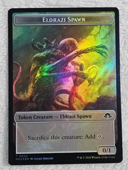 MTG Eldrazi Spawn Insect FOIL Double-Sided Token Modern Horizons 3 NM - Image 1