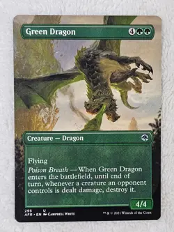 MTG Green Dragon (Borderless) #295 Adventures in the Forgotten Realms U NM - Image 2