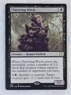 MTG Chittering Witch #95 Adventures in the Forgotten Realms Rare NM - Image 2
