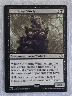 MTG Chittering Witch #95 Adventures in the Forgotten Realms Rare NM - Image 4