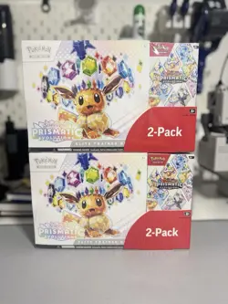 2x Pokemon Prismatic Evolutions Costco 2 Pack ETB & Booster Bundle Sealed - Image 1