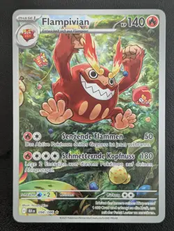 Pokemon Flampivian 098/086 Schwarze Blitze Deutsch NM BLK - Image 1