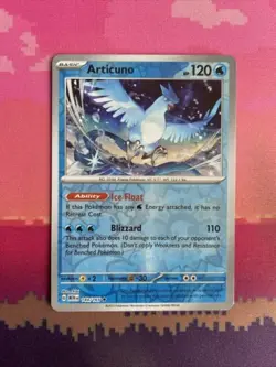 Pokemon Card Articuno Scarlet & Violet Reverse Holo Rare 144/165 Near Mint - Image 1