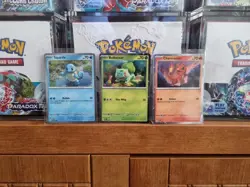Bulbasaur Charmander Squirtle SVP 046 046 048 Promo Cards Pokemon 151 TCG - Image 1