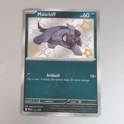 Maschiff SVP EN 071 Black Star Promo Baby Shiny Pokemon Card NM - Image 1