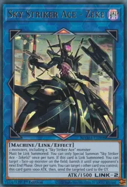MAMA-EN008 Sky Striker Ace - Zeke Ultra Rare 1st Edition Near Mint YuGiOh TCG - Image 1