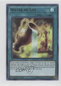 Water of Life (UR) 1st Ed. YuGiOh Battles Legends: Hero's Revenge #BLHR-EN002 - Image 1