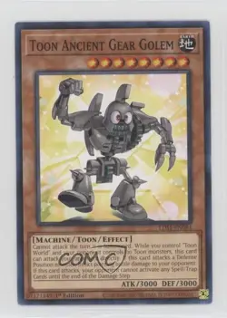 Toon Ancient Gear Golem 1st Ed. YuGiOh Legendary Duelists: Season 1 #LDS1-EN063 - Image 1