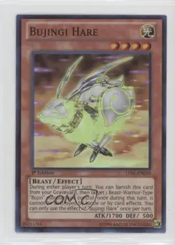 Bujingi Hare (SR) 1st Ed. YuGiOh Legacy of the Valiant #LVAL-EN030 - Image 1