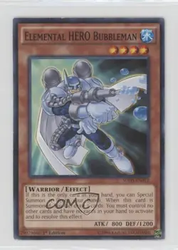 Elemental HERO Bubbleman 1st Ed. YuGiOh Strike Structure Deck #SDHS-EN012 - Image 1