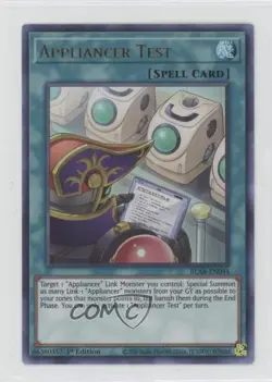Appliancer Test (UR) 1st Ed. YuGiOh Battles of Legends: Armageddon #BLAR-EN044 - Image 1