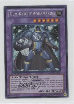 SCR - Gem-Knight Aquamarine 1st Ed. YuGiOh Hidden Arsenal 5: Steelswarm Invasion - Image 1