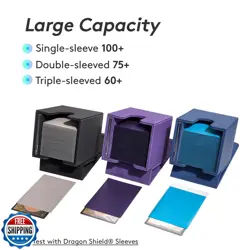 Mage Tech Commander Deck Box Lite - Card Display with Mini Snap Card Holder a - Image 2