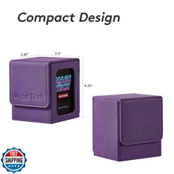 Mage Tech Commander Deck Box Lite - Card Display with Mini Snap Card Holder a - Image 4