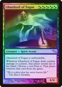 Ghastlord of Fugue FOIL Shadowmoor NM Blue Black Rare MAGIC MTG CARD ABUGames - Image 1