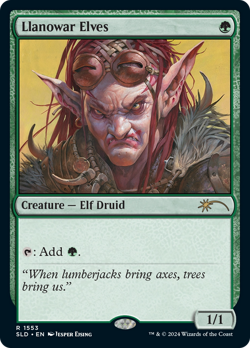 Llanowar Elves (Secret Lair 1553) FOIL PROMO NM Green Rare MAGIC CARD ABUGames - Image 1