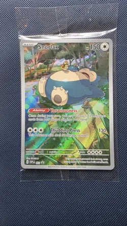 Pokemon TCG Snorlax Promo Card Scarlett Violet 151 SVP051 Holo Sealed - Image 1