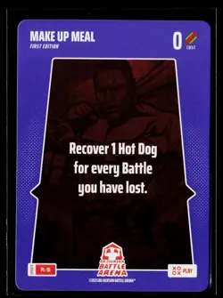 2025 Bo Jackson Battle Arena Alpha Update Play Card PL-16 ~ Make Up Meal ~ SSP - Image 1