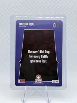 2025 Bo Jackson Battle Arena Alpha Update Play Card PL-16 ~ Make Up Meal ~ SSP - Image 1