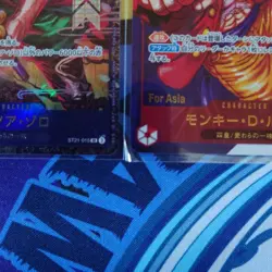 One Piece Card Game Flagship Monkey D Luffy Manga SR ST21-014 Zoro SR ST21-015 - Image 2