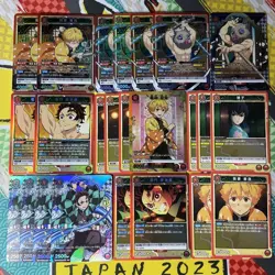 Demon Slayer Union Arena Red Deck Zenitsu Inosuke Tanjiro Trading Card - Image 1