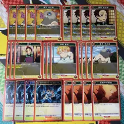 Demon Slayer Union Arena Red Deck Zenitsu Inosuke Tanjiro Trading Card - Image 2