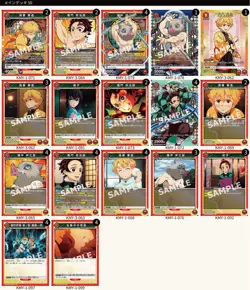 Demon Slayer Union Arena Red Deck Zenitsu Inosuke Tanjiro Trading Card - Image 3